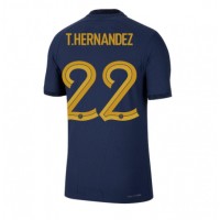 Francúzsko Theo Hernandez #22 Domáci futbalový dres MS 2022 Krátky Rukáv